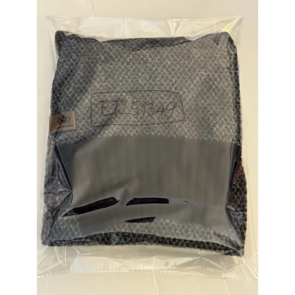 Goorin Bros Men's Heathered Black Gray Wool Long Winter Scarf